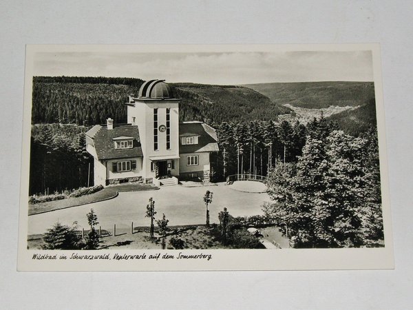 Ansichtskarte Wildbad im Schwarzwald - Keplerwarte ~ um 1935