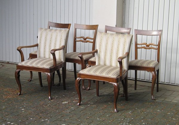 6 Stühle um 1925 ~ komplett restauriert