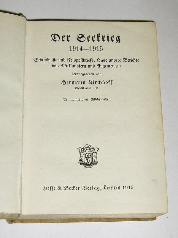 Hermann Kirchhoff - Der Seekrieg 1914/15