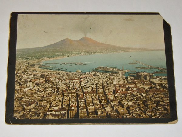 coloriertes Großfoto "Napoli - Panorama" ~ um 1885