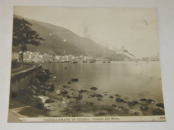 Großfoto "Castellamare di Stabia - Panorama della Marine" um 1890