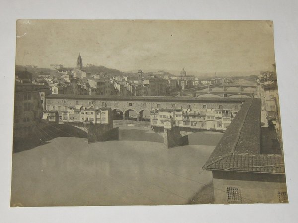 Großfoto "Firenze - Ponte Vecchio" ~ um 1890