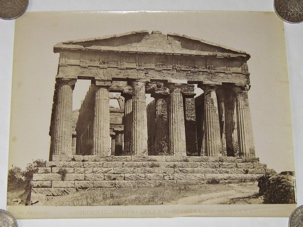 Großfoto "Girgenti - Tempio della Condordia" ~ um 1890