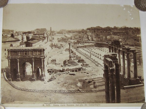 Großfoto "Roma - Foro Romano dall'alto del Campidoglio" ~ um 1890