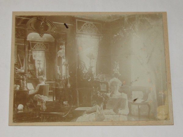 Foto "Damensalon" um 1900