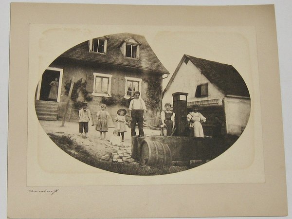 Foto "Bauernfamilie" von 1897 + weitere Aufnahme