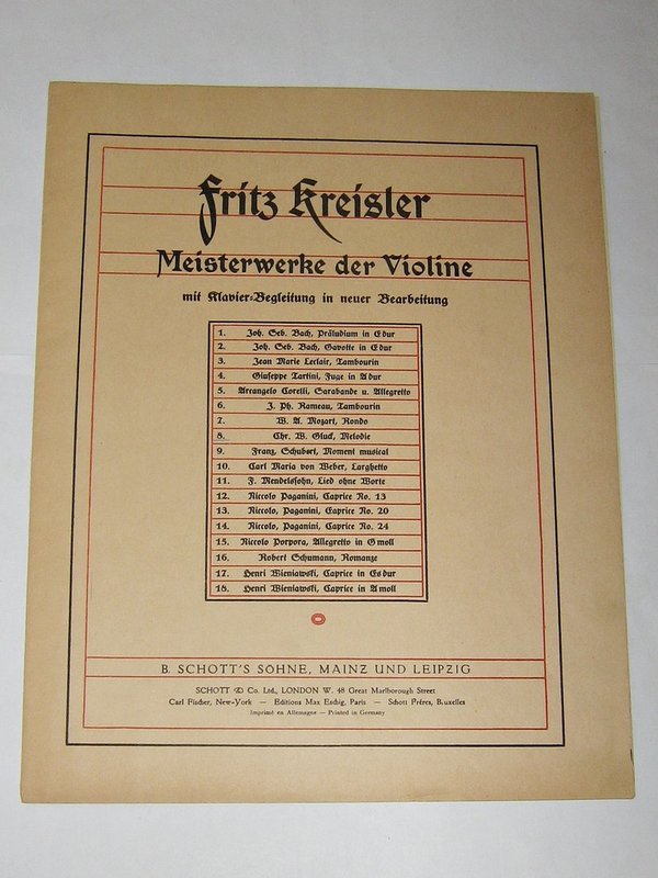 Melodie von Christoph Willibald Gluck ~ von 1913