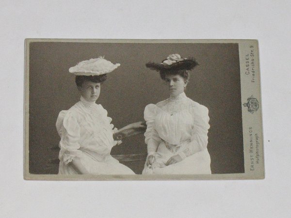 CDV-Foto "Mutter und Tochter" von 1905