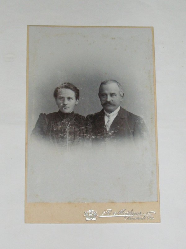 Kabinettfoto "Eheleute" um 1900