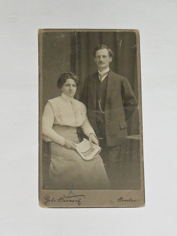 Foto "Eheleute" um 1900 ~ Breslau