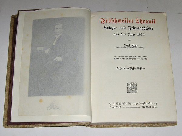 Karl Klein - Froeschweiler Chronik ~ 1916