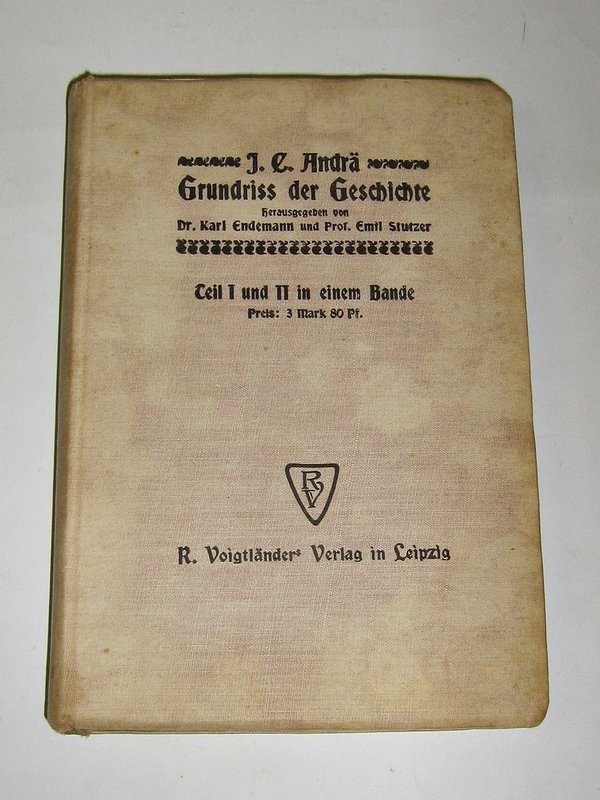 J.C. Andrä - Grundriss der Geschichte ~ 1902