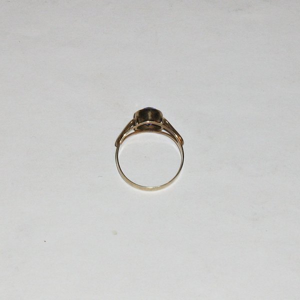 Damen-Ring mit dunkelblauem Schmuckstein ~ 333er Gold ~ RG 54