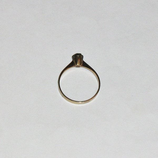 Damen-Ring mit dunkelrotem Schmuckstein ~ 333er Gold ~ RG 53