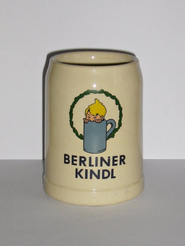 Bierkrug Berliner Kindl ~ altes Logo