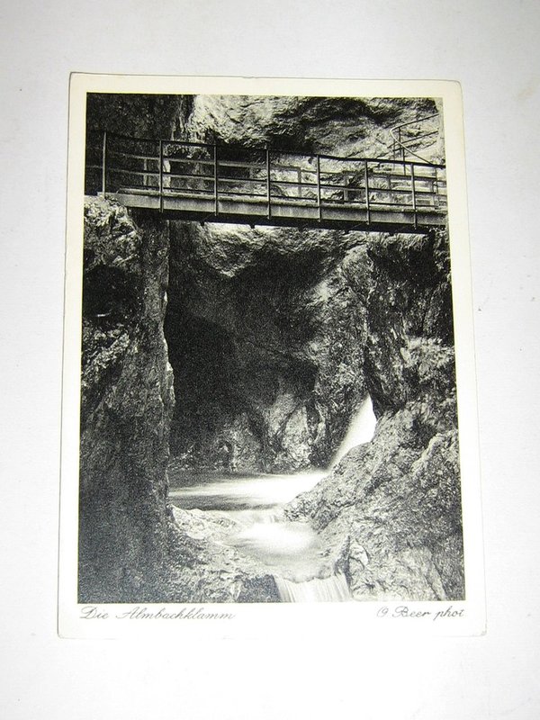 Ansichtskarte Almbachklamm ~ um 1940